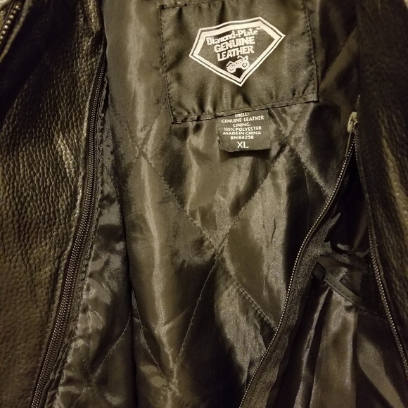 WOMAN LEATHER BIKER COAT - Picture 3 of 4